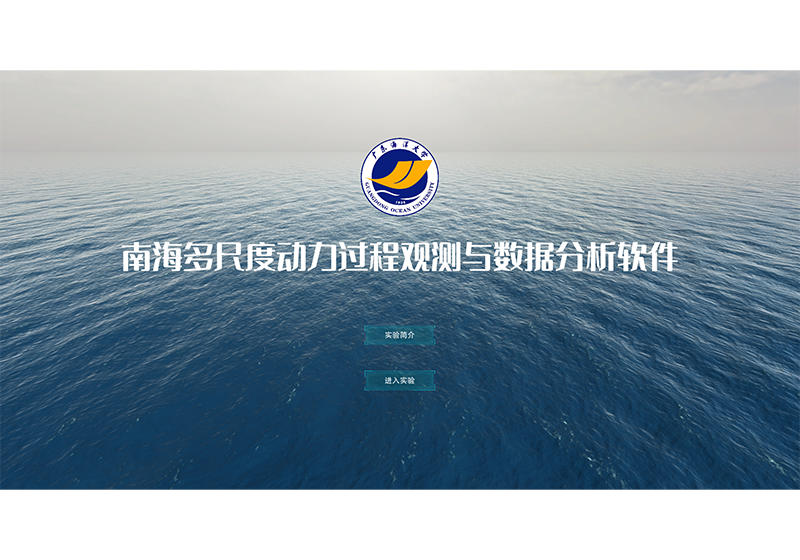 Virtual simulation experiment on multi-scale dynamic process observation and data analysis in the South China Sea